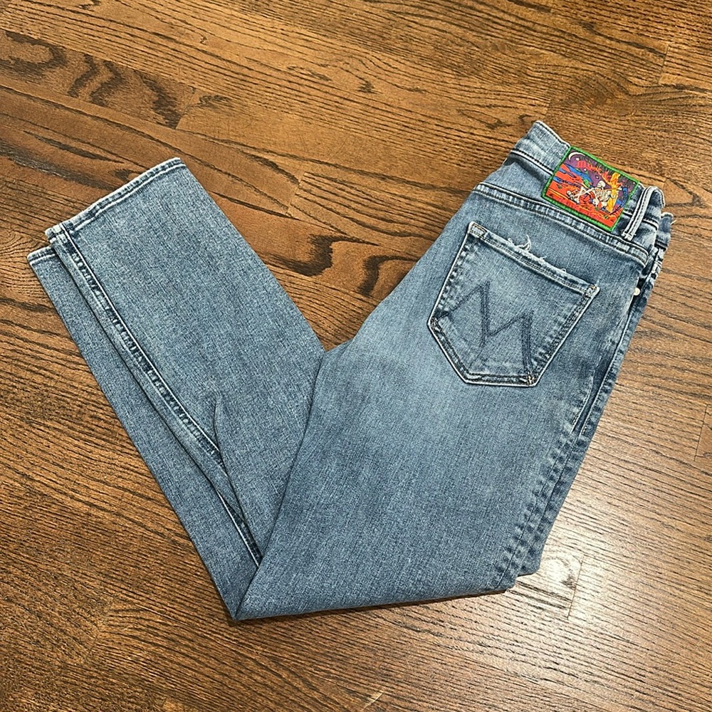 Mother - The Dazzler High Waisted Straight Leg Size 28